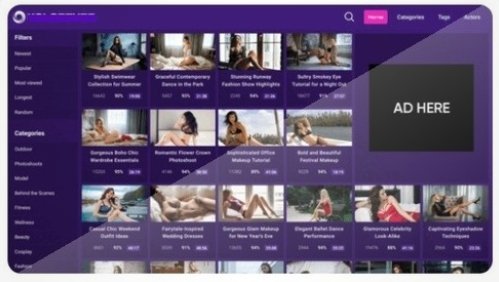 YouTube Videos  Uploads  -Website For Sale - Design 3