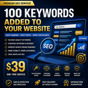 ⭐ 100 KEYWORDS ADDED TO YOUR WEBSITE — ONLY $39