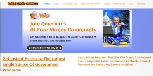 Free Cash & Grants Affiliate Website For Sale **(Earn up to $30 Per Sale)**