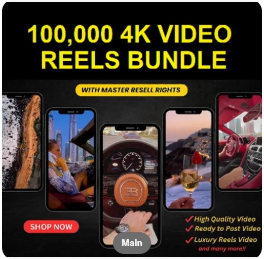 100,000 4K VIRAL, VIDEO REELS